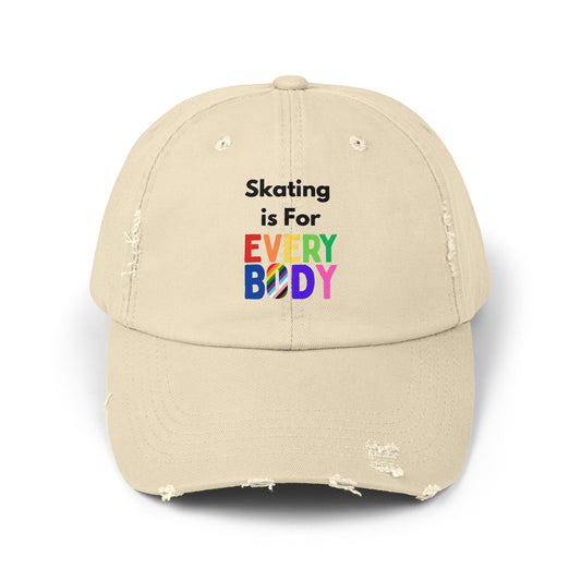 Skating is For Everybody Distressed Cap