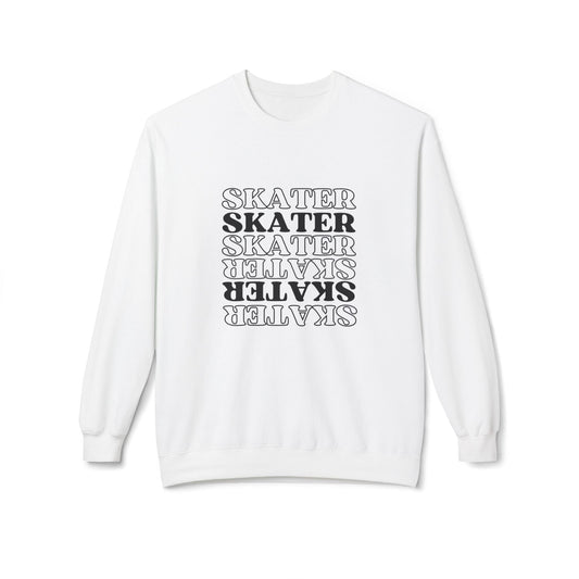 Statement Skater Unisex Fleece Crewneck Sweatshirt