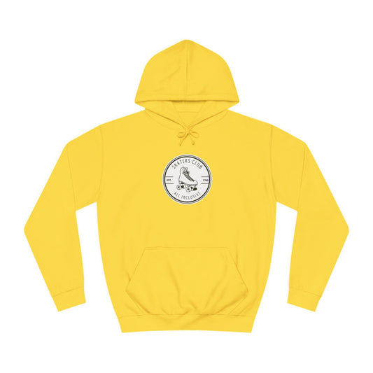 White Round Skaters Club Unisex Hoodie