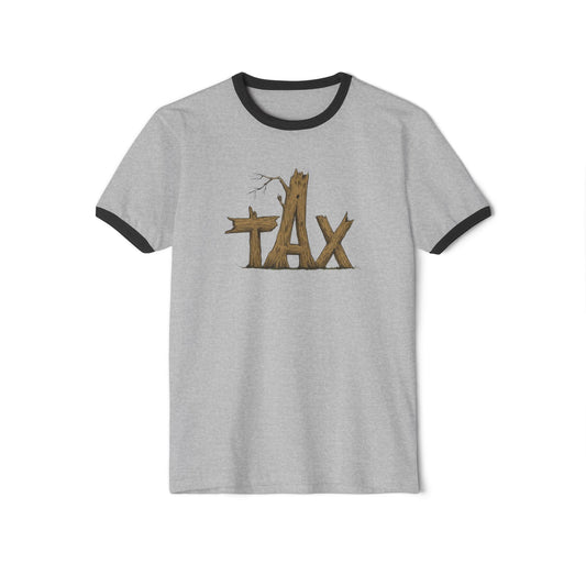 Wood Tax Unisex Cotton Ringer T-Shirt