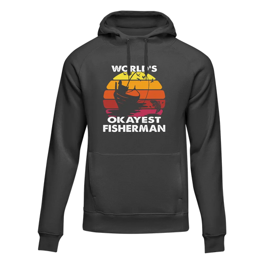 World's Okayest Fisherman Unisex Hoodie