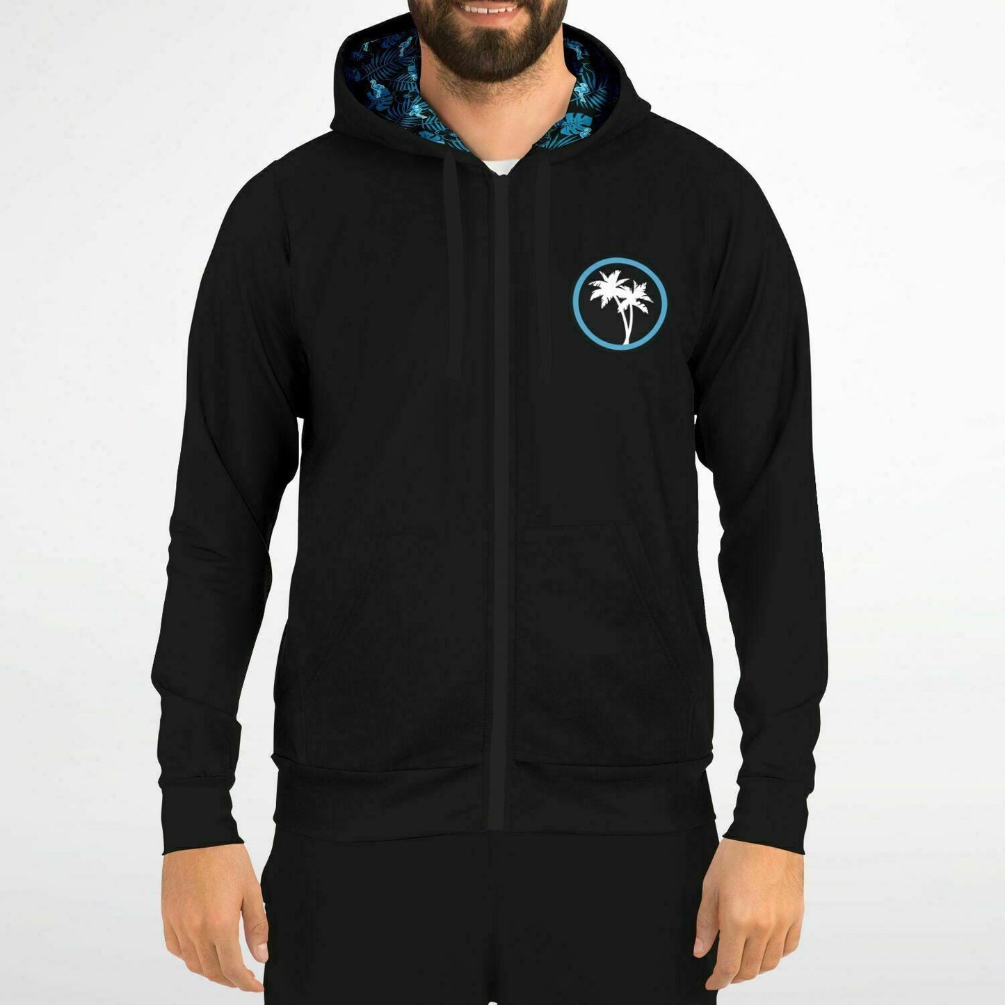 Rad Palm Icon Party Like A Flock Star Zip Up Hoodie