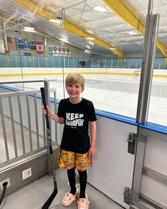 Keep Chirpin' Hockey Tee