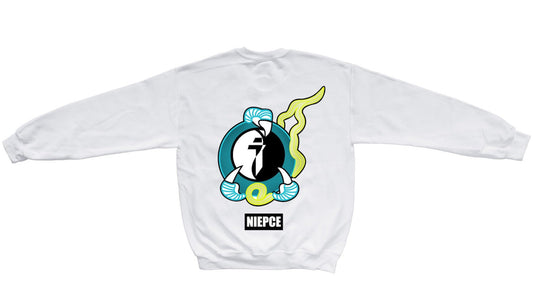 Blue Yin Yang Dragon Claw Crewneck