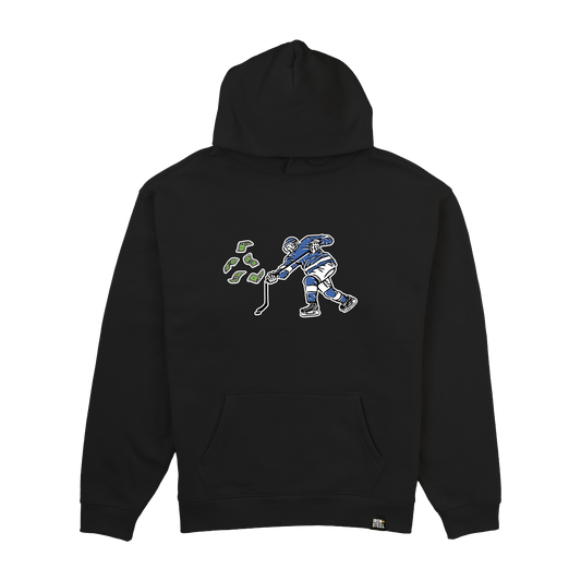 Broken Hockey Stick Soft Fleece Hoodie