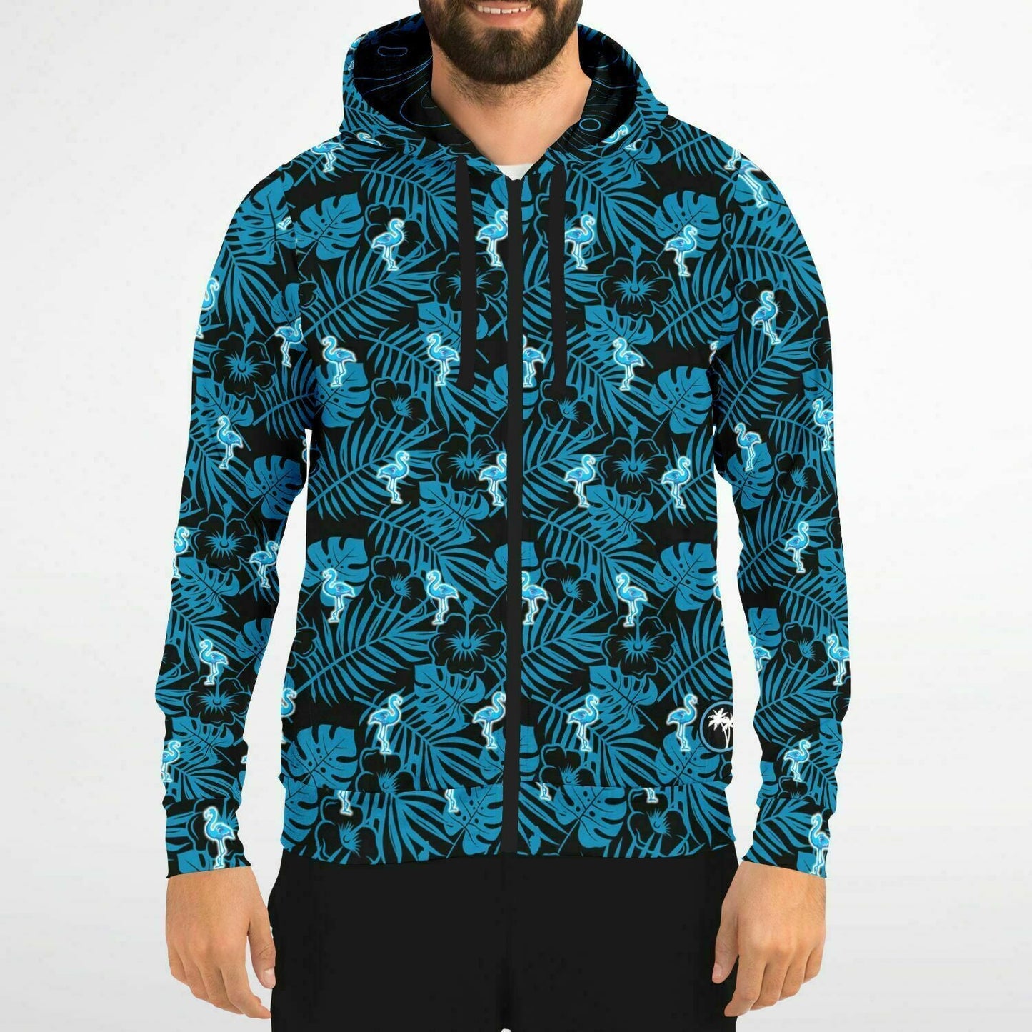 Rad Palm Party Like A Flock Star Zip Up Hoodie