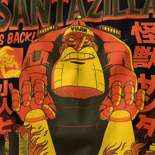 Santazilla Christmas T-Shirt