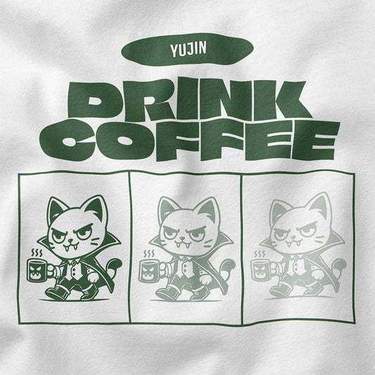 Drink Coffee Cat T-Shirt