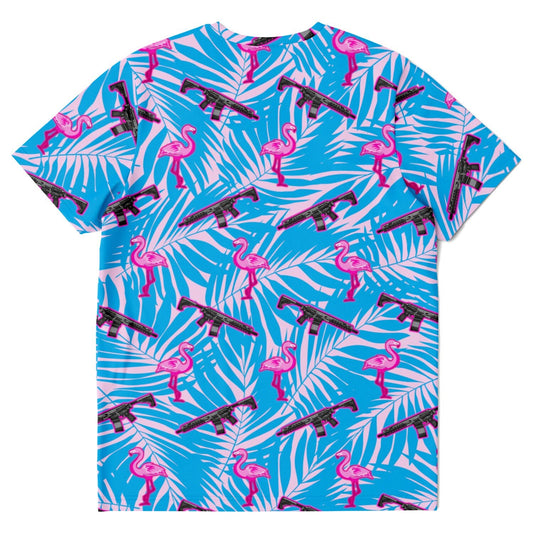 Rad Palm Front Line Flamingo Unisex T-Shirt