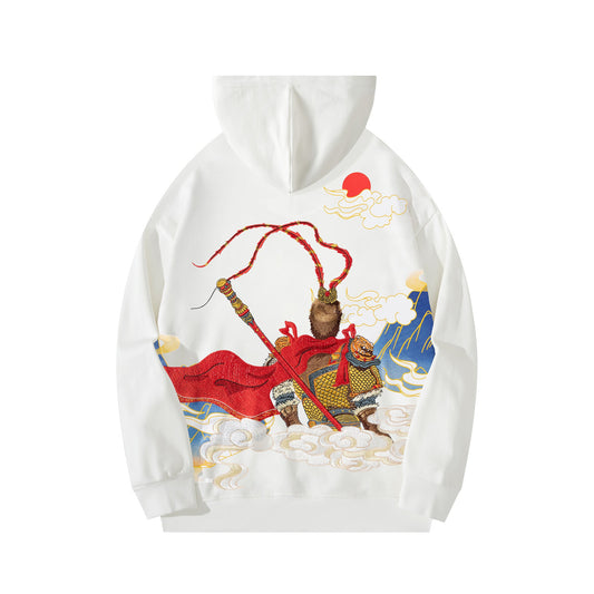 Monkey King Embroidery Hoodie