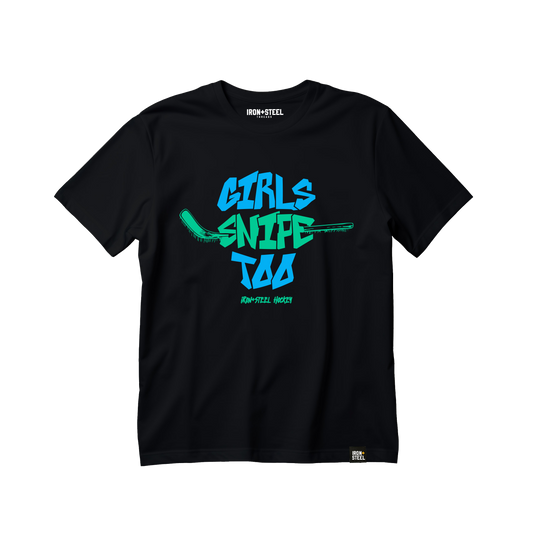 Girls Snipe Too Hockey Tee