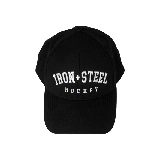 Iron+Steel Hockey Snapback Hat - Black