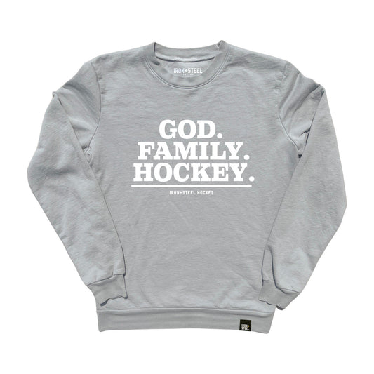 God. Hockey. Family. Sweatshirt