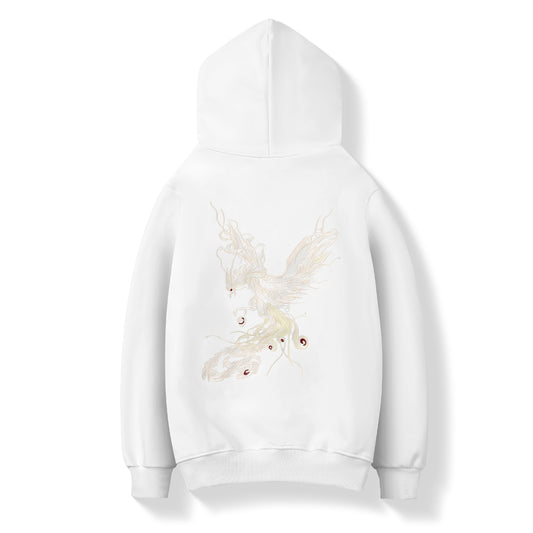 KH9011 Striking Phoenix Embroidery Hoodie