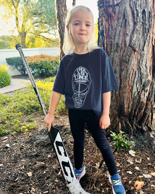 The Last Line Goalie Helmet Hockey Tee
