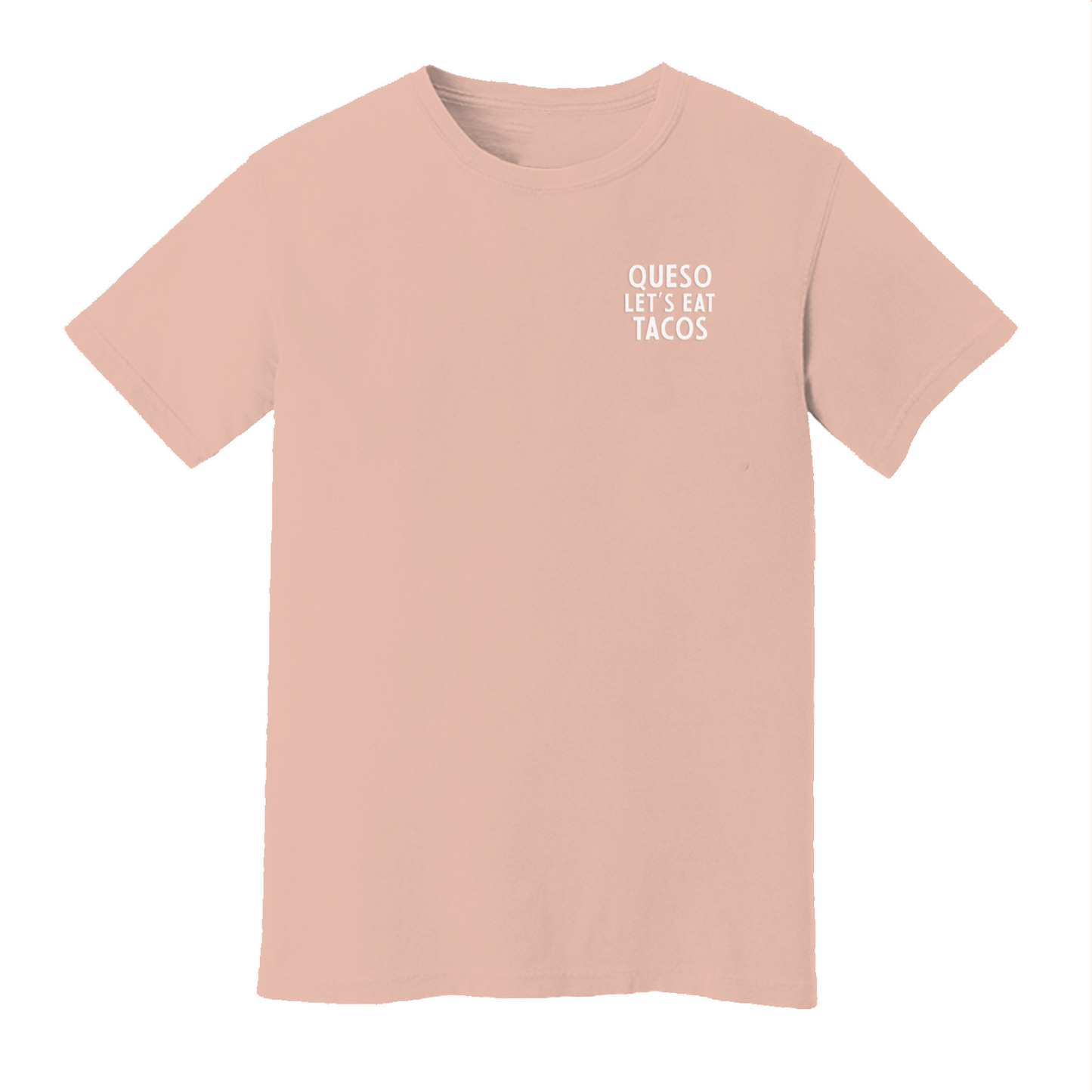 Queso Let's Eat Tacos Washed Tee