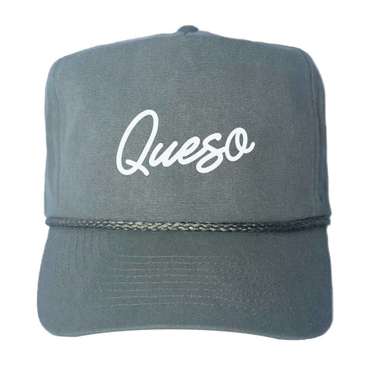 Queso Cursive Canvas Trucker