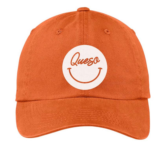 Queso Cursive Smile Baseball Cap