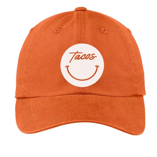 Tacos Cursive Smile Baseball Cap
