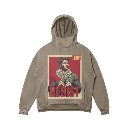 Resist Turtle Neck With Thumb Holes Hoddie