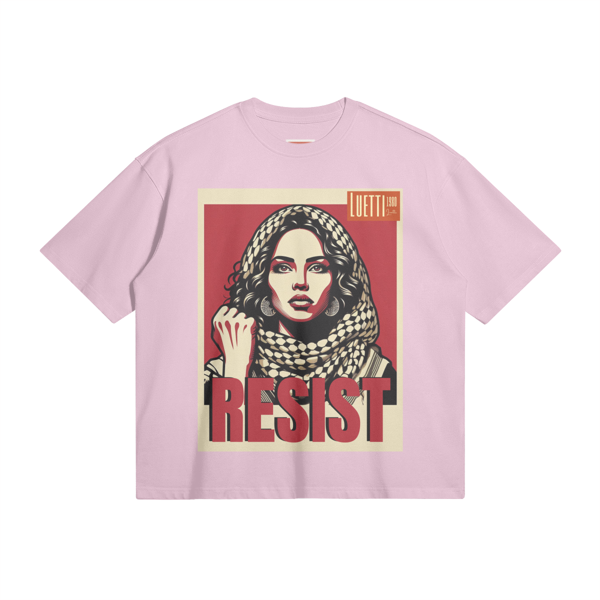 RESIST Boxy Cropped Premium Cotton Tee - Not eligible for returns or exchanges.