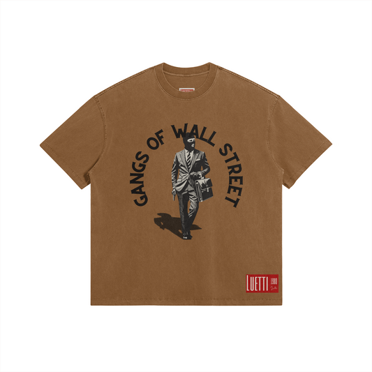 Gangs of Wall Street Washed Oversized Tee