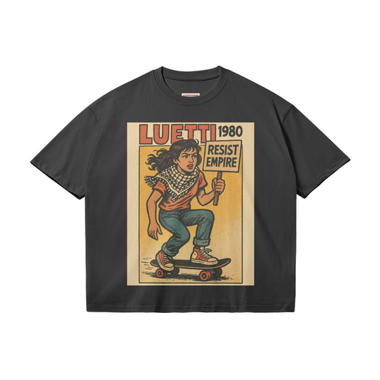 Vintage Comic Book Style Graphic Loose Resist Empire Tee
