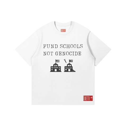 Fund Schools Not Genocide Regular Fit Relaxed Tee