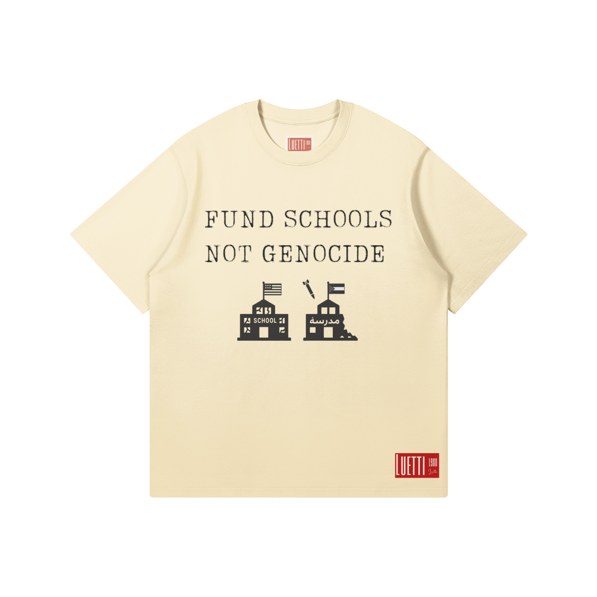 Fund Schools Not Genocide Regular Fit Relaxed Tee