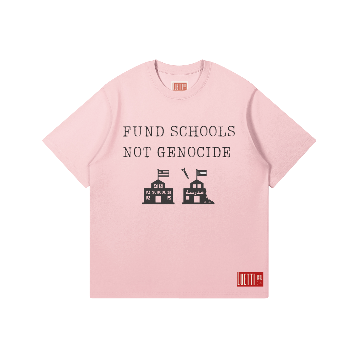 Fund Schools Not Genocide Regular Fit Relaxed Tee