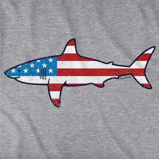 Stars and Stripes Shark T-Shirt
