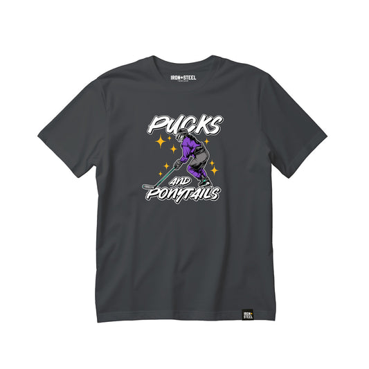 Pucks and Ponytails Hockey T-Shirt