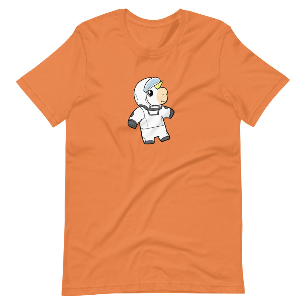 Space Unicorn Cartoon Short Sleeve Unisex T-Shirt