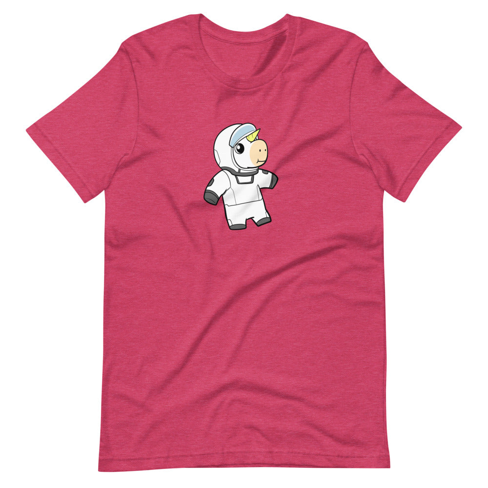 Space Unicorn Cartoon Short Sleeve Unisex T-Shirt