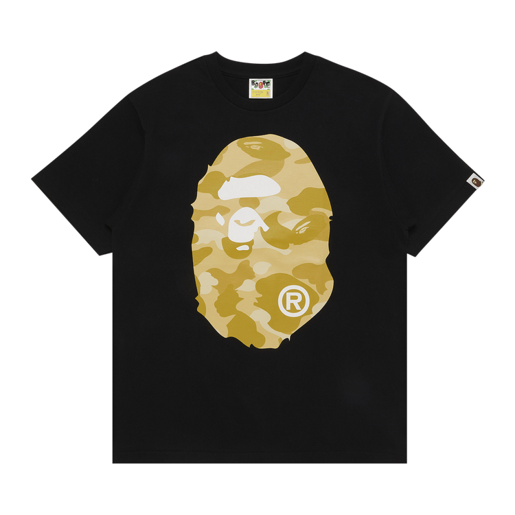 BAPE Color Camo Big Ape Head Tee 'Black/Yellow'