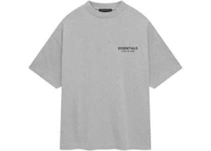 Fear of God Essentials Jersey Crewneck T-Shirt Light Heather Gray FW24