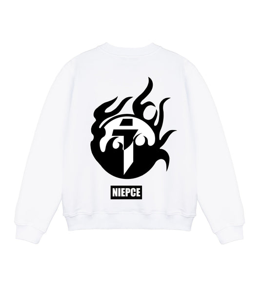 I-Tech Yin Yang Flames Crewneck
