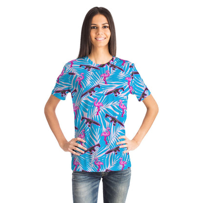 Rad Palm Front Line Flamingo Unisex T-Shirt