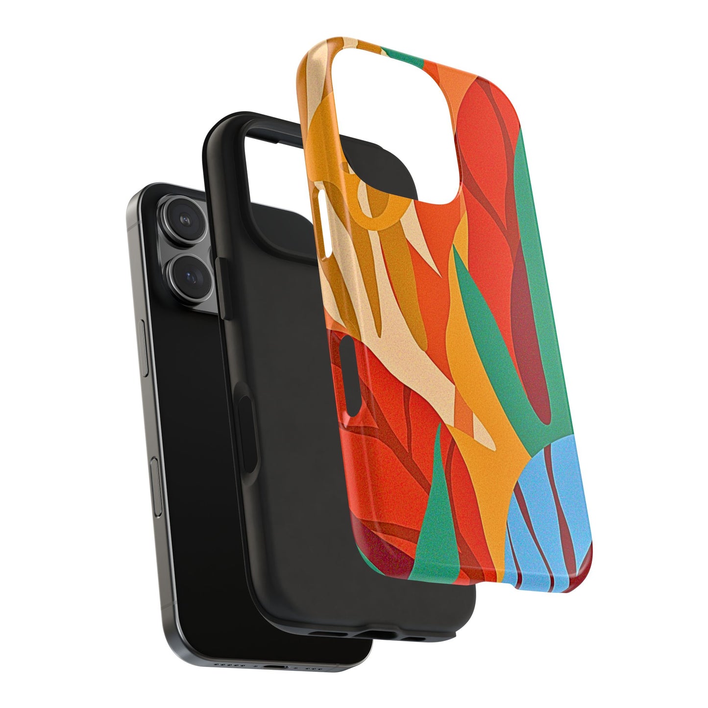 Abstract Autumn Leaves Tough Phone Case | Aesthetic