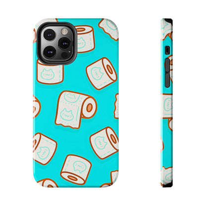 Funda resistente para teléfono con estampado de papel higiénico kawaii | Estética