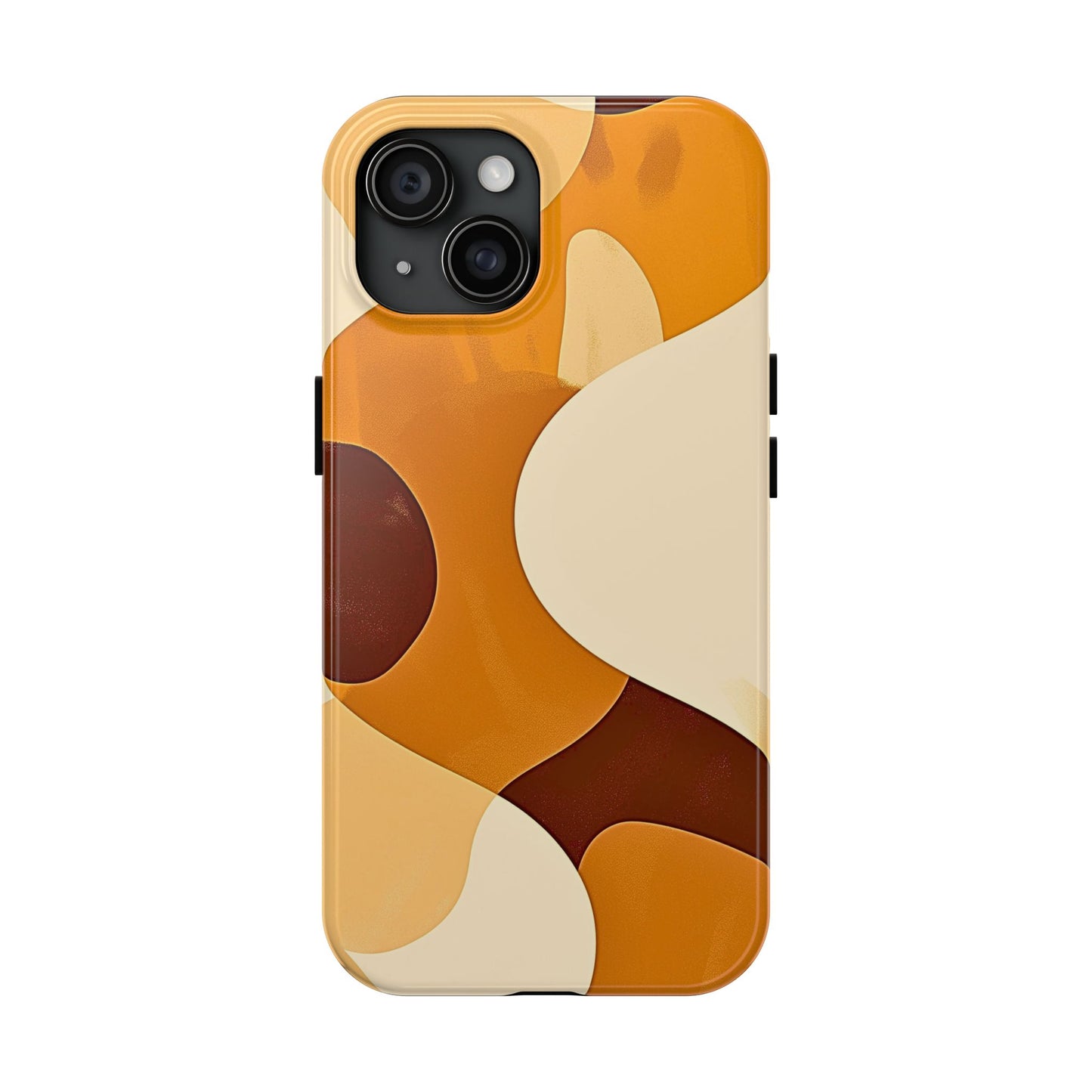 Funda/Cubierta resistente para teléfono con diseño en beige y marrón Earth Harmony | Estética