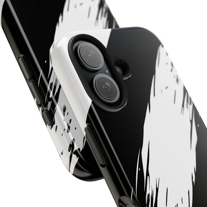Funda/cubierta resistente para teléfono con rayas diagonales en blanco roto | Estética