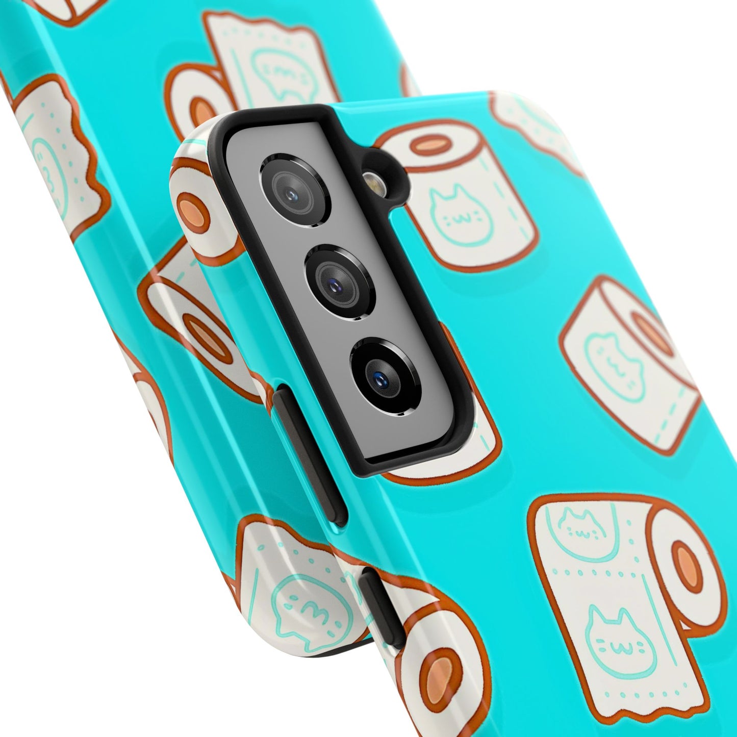 Funda resistente para teléfono con estampado de papel higiénico kawaii | Estética