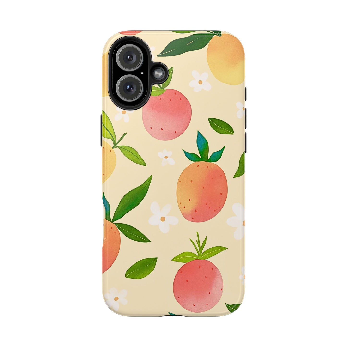 Mango Orange Fruit Pattern Tough Phone Case | Aesthetic