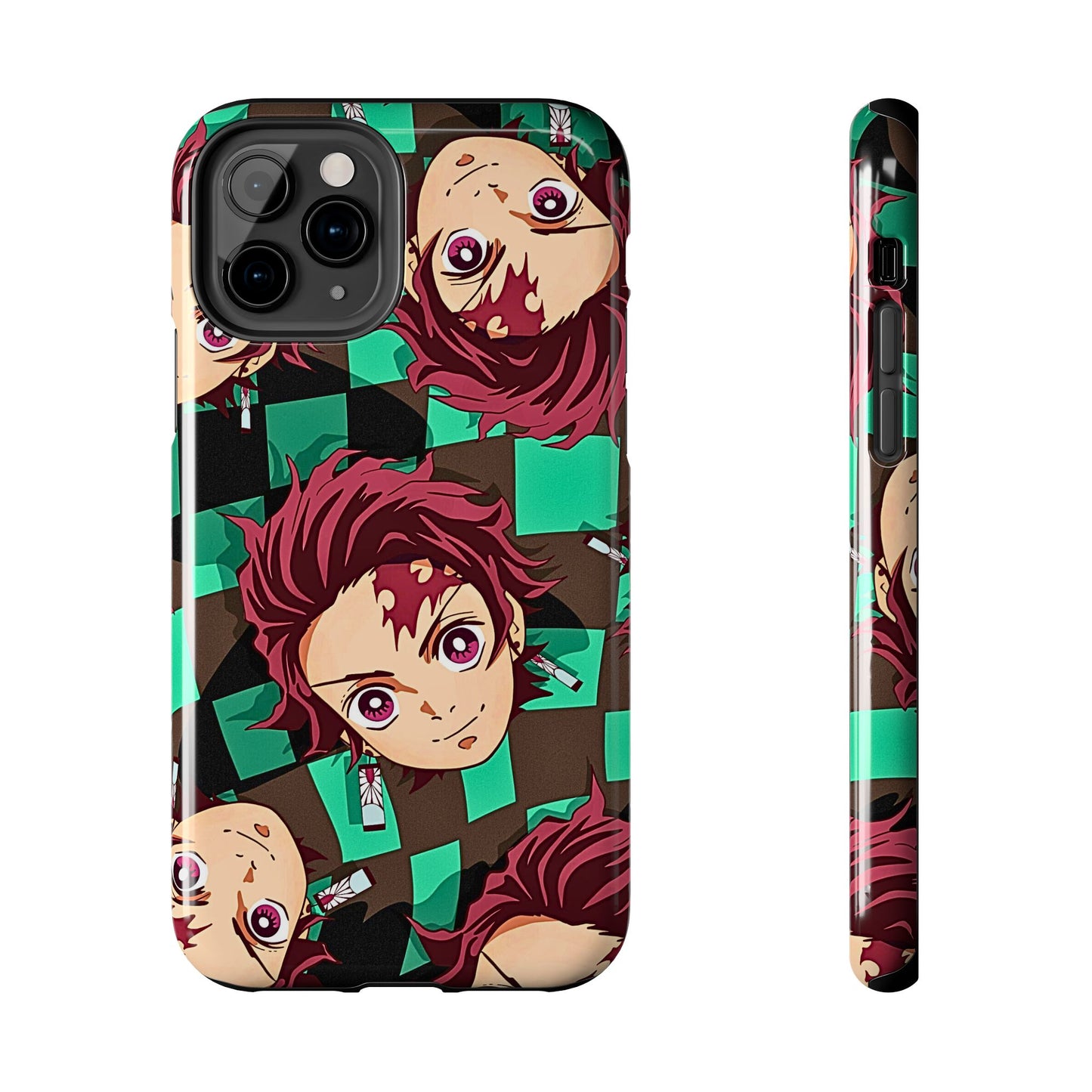 Tanjiro Kamado Head Pattern Tough Phone Case | Anime - Demon Slayer