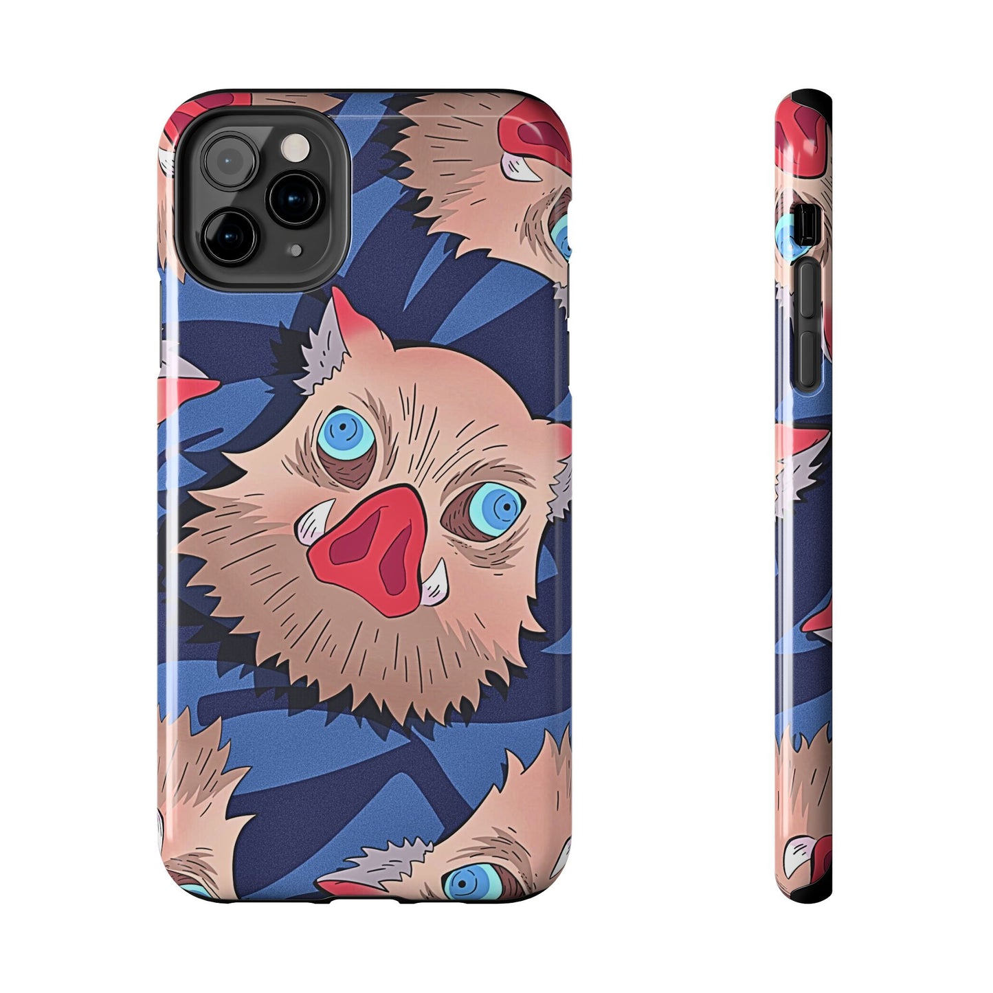 Inosuke Hashibira Head Pattern Tough Phone Case | Anime - Demon Slayer