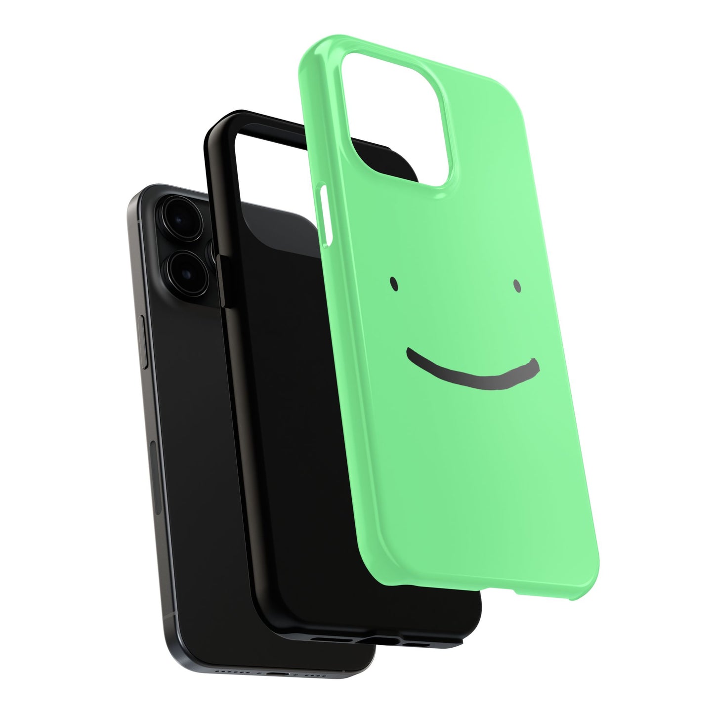 Simple Smile Green Face Tough Phone Case | Other