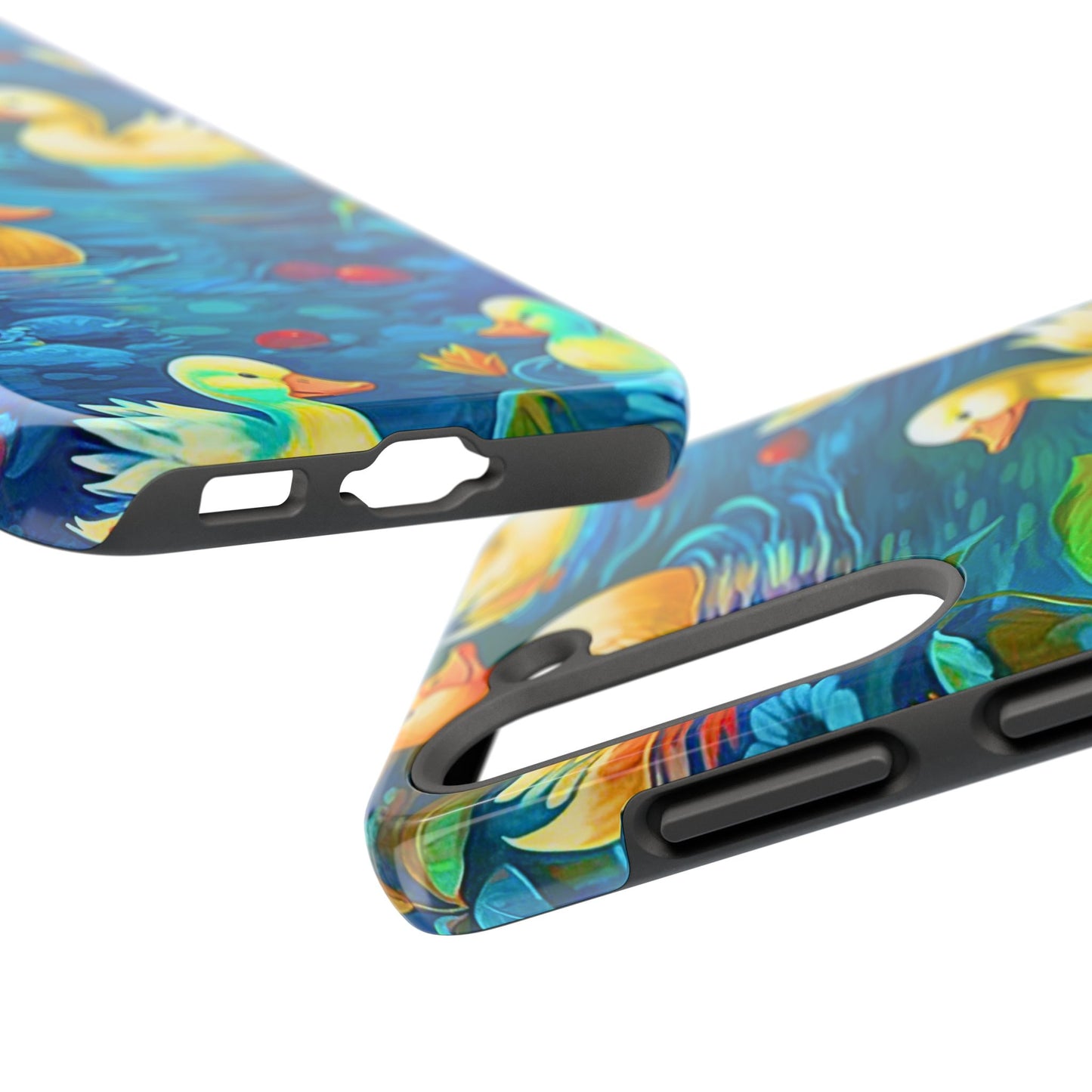 Ducks in the Pond Pattern Style Tough Phone Case | Animals