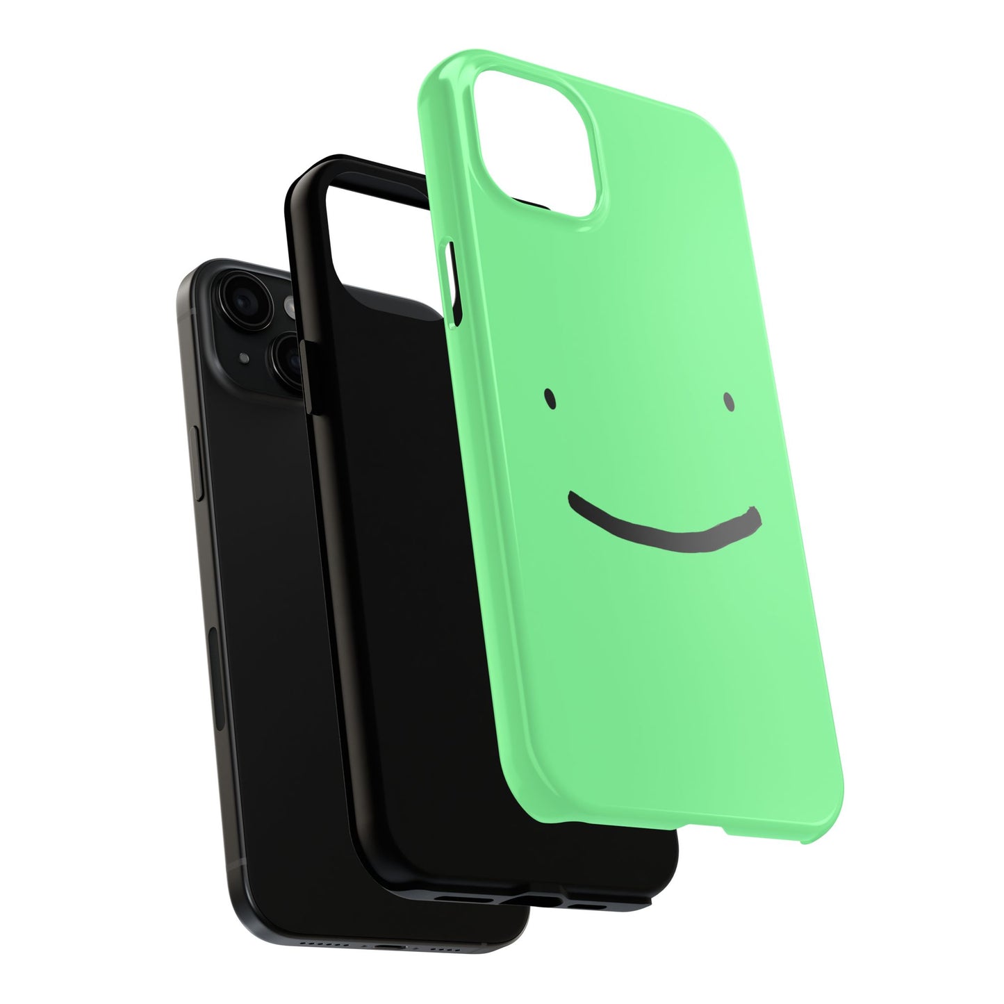 Simple Smile Green Face Tough Phone Case | Other