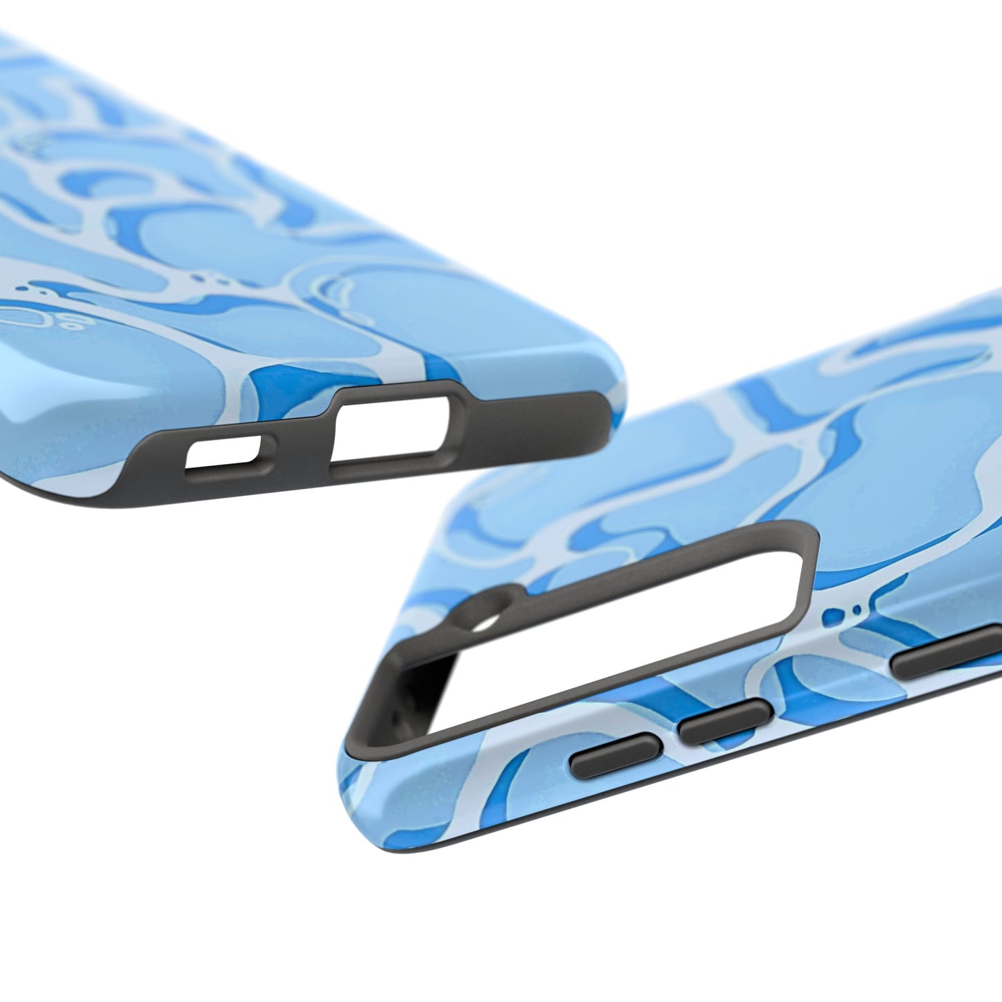 Funda resistente para teléfono con estampado de agua de piscina | Estética